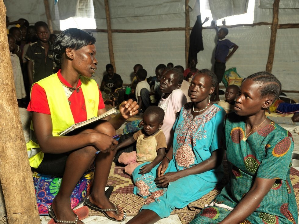 Mary Maturu works in one of CARE’s women's refugee centres in Uganda.