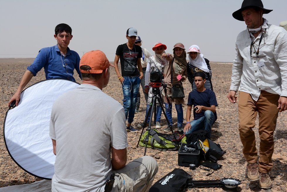 CARE filmmaking workshop at Azraq refugee camp, Jordan