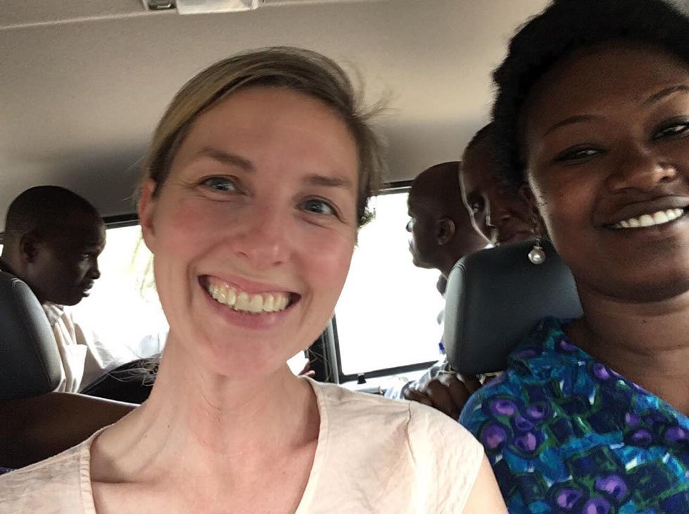 CARE's Rebecca Davidson visiting maternal health projects in Tanzania