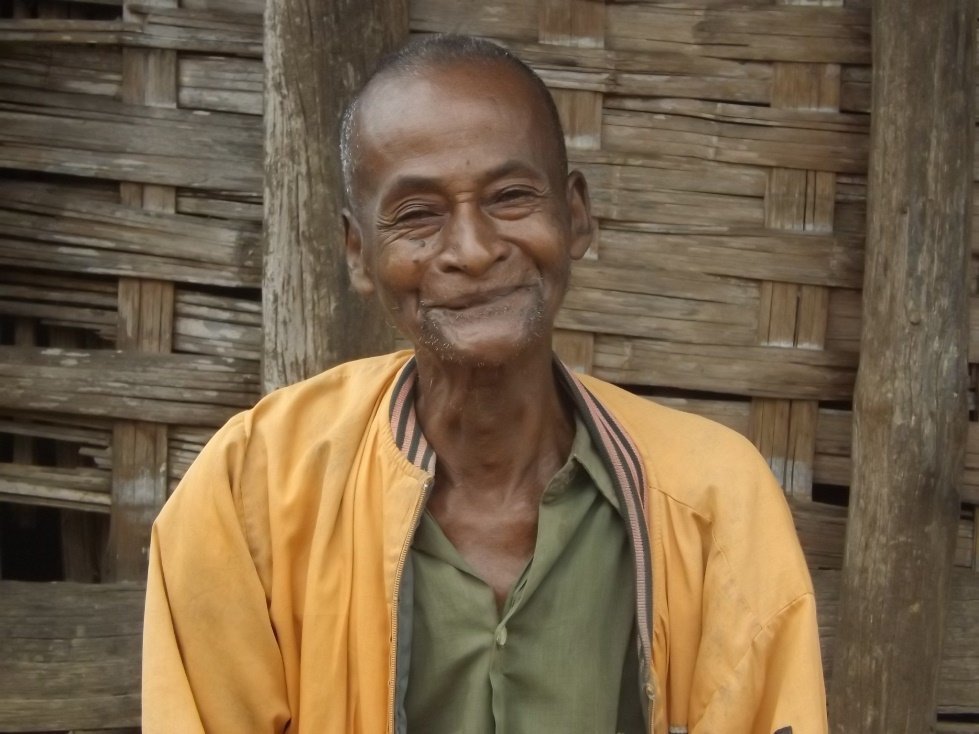 Albert, who lives on his own in his house in Madagascar