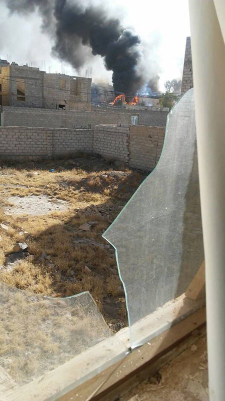 Destruction from the conflict in Yemen