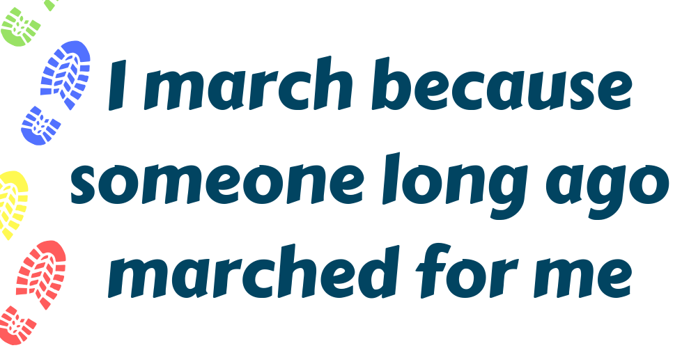 I march