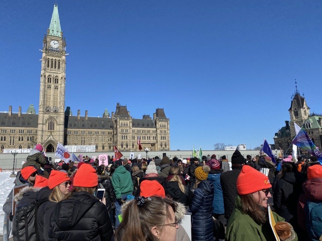 Parliament Hill, Ottawa Women's March 2020