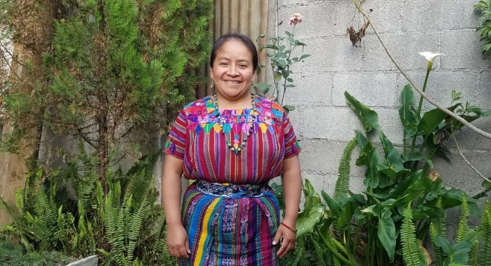 Gilda Esperanza Ixen Cum is president of a women’s cooperative in Guatemala that produces soya bean derivatives.