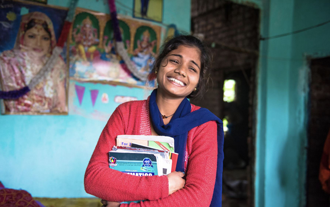 Priyanka is the president of a girls club at her school in Thumuhawa Piparahawa, Nepal. Photo: Carey Wagner/CARE