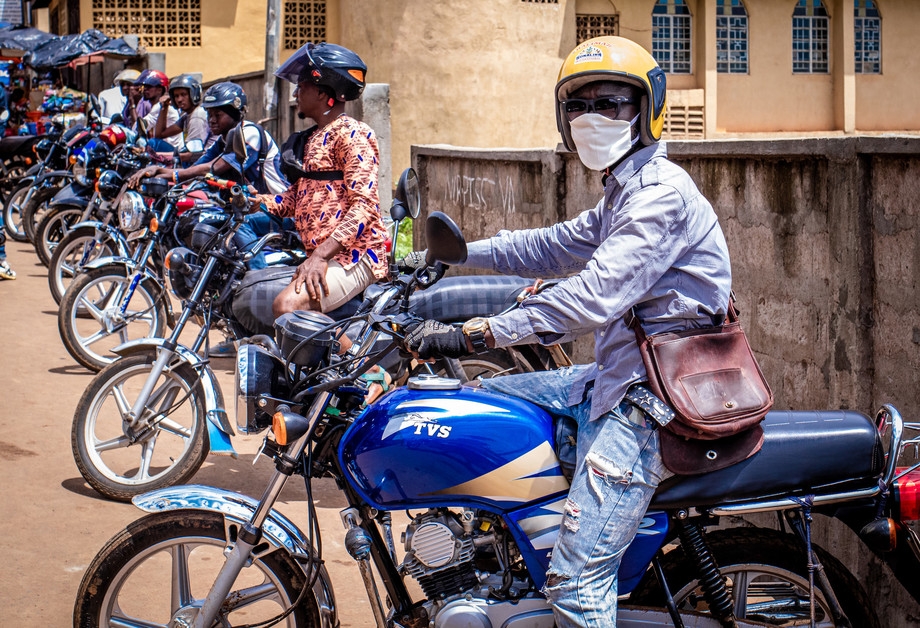 Saidu M Swaray, bike rider Sierra Leone. Fatmata Jalloh/CARE