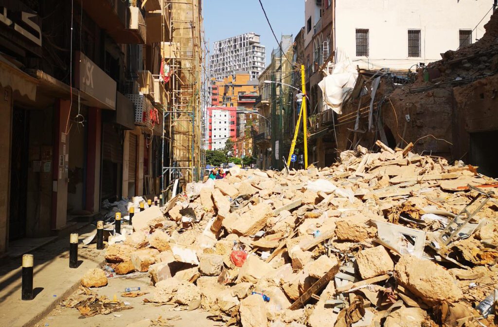 Beirut, Lebanon following explosion August 4, 2020. Photo: Ramzi Saliba/CARE