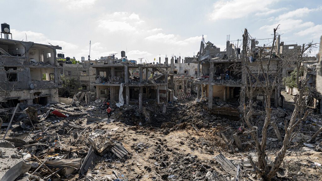 CARE Palestine (West Bank & Gaza) has declared an emergency in May 2021 following violence. Scenes of devastation and destruction. Ismail Abu Hatab/CARE