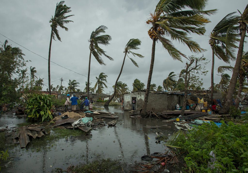 March 2019. Inn the city of Beira, in Sofala Province, Central Mozambique, a Category 4 Cyclone named Idai made land fall wreaking havoc knocking out power across the province and impacting every resident.Photo by Josh Estey/CARE