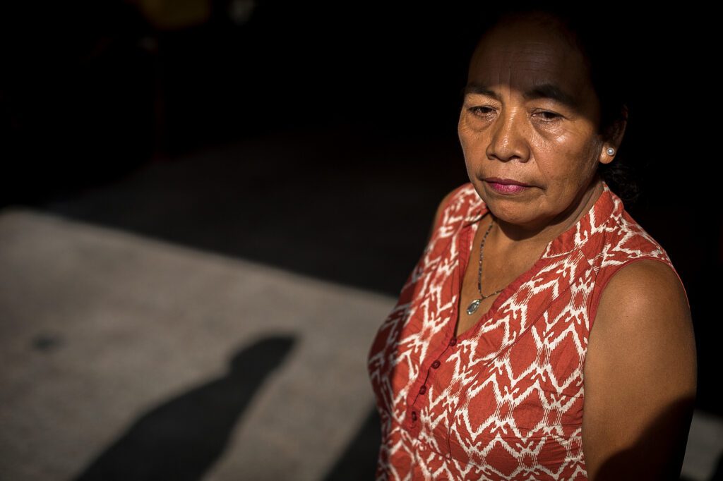 Maria Faustina, CONSENT TO SHOW FACE,.was photographed in Guatemala City on April 13, 2018, as part of CARE' Domestic Workers Campaign. These women are organizing other women to help prevent the mistreatment they haved suffered. The women pictured here are also working to convince Guatemala to ratify the International Labour Organization's Convention 189, which establishes basic rights for domestic workers around the world.