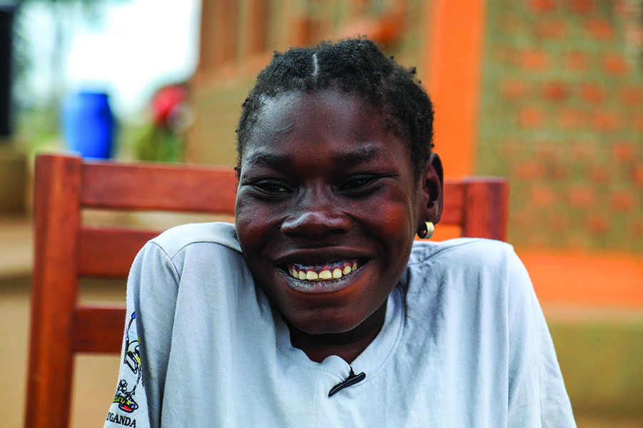Guyi Mapenzi is a participant in a menstrual health campaign with CARE Uganda. Hajarah Nalwadda/CARE Uganda