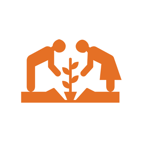 Food farming orange icon